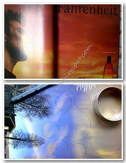 Pannelli decorativi con i fogli delle riviste