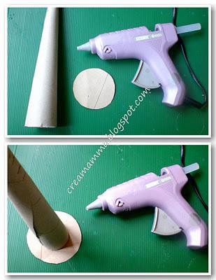 Rotolo carta + libro + glitter = alberello di Natale!