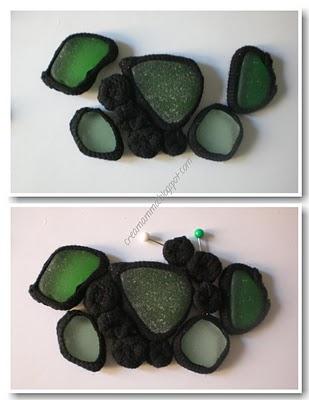 TUTORIAL (2° parte) - Collana con vetrini del mare e collant riciclati