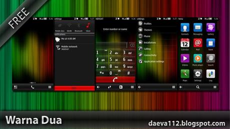 Tema / Theme – Live Wallpaper Gratis Nokia Symbian : Warna Dua will