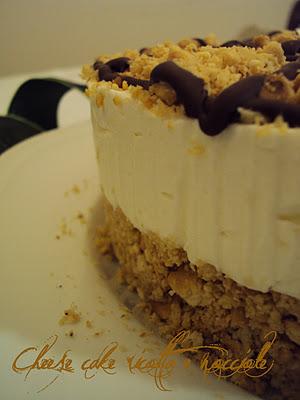 cheese cake di ricotta e nocciole