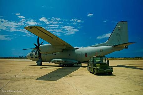 Kosovo/ Viaggio di andata in C-27J Spartan da Pratica di Mare a Dakovica