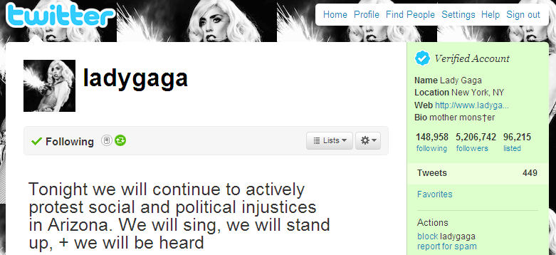 Lady Gaga, un cuore grande così.