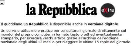 La Repubblica: l’abbonato digitale è penalizzato