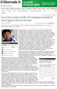 La Corea rossa anche di vergogna manda il suo Lippi ai lavori forzati