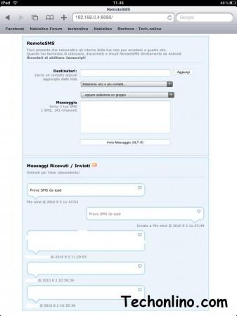 Tip: Inviare SMS da iPad grazie ad Android e RemoteSMS Pro