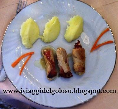 SALTIMBOCCA DI TACCHINO E SPECK CON PURE' DI PATATE