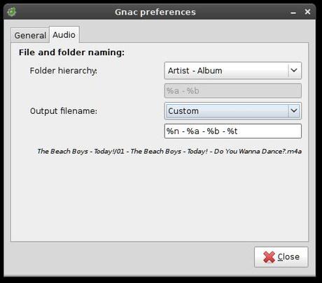 Gnac applicazione  che ci permette di convertire file audio in diversi formati, tra cui MP3, Ogg Theora, FLAC, WAV ed altri.