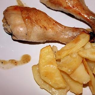 COSCE DI POLLO CON PATATE AL FORNO