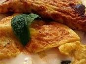 Omelette saporita formaggio fresco menta