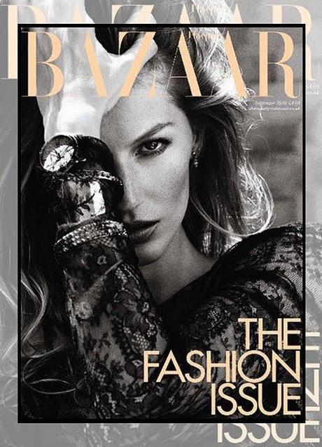 Gisele Bundchen in Dolce & Gabbana su Harper's Bazaar UK