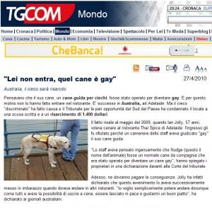 “Lei non entra, quel cane è gay”