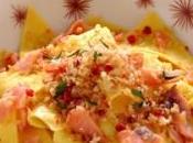 Stracci pasta salmone