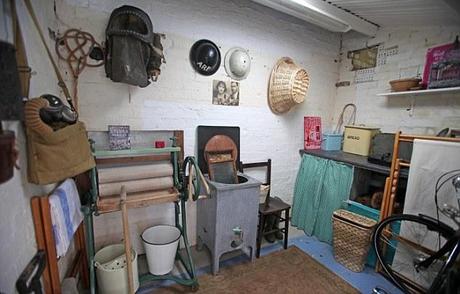 Washhouse: The laundry - but the mangle hides a modern washing machine