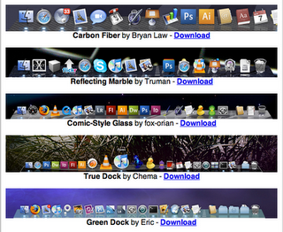 Personalizzare l'aspetto del Dock in Leopard e Snow Leopard