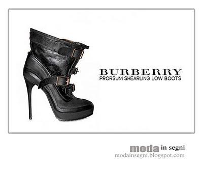 Burberry Prorsum Shearling Low Boots