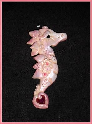 CIONDOLI OOAK CAVALLUCCI MARINI -PENDANT SEAHORSE OOAK