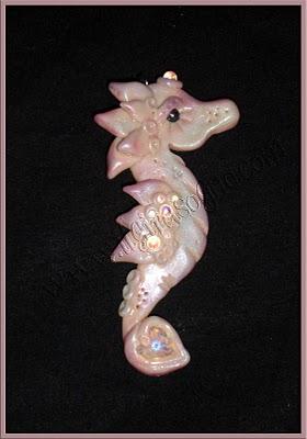 CIONDOLI OOAK CAVALLUCCI MARINI -PENDANT SEAHORSE OOAK