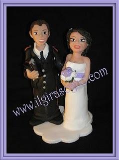 CAKE TOPPER PERSONALIZZATO SPOSA INCINTA