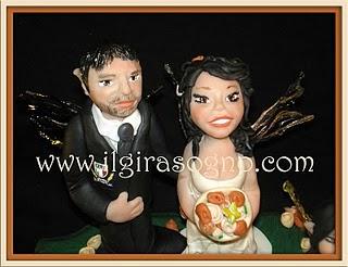 CAKE TOPPER MATRIMONIO FATATO OOAK