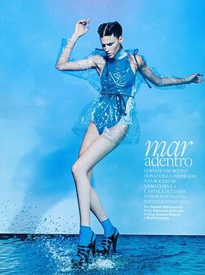 MAR ADENTRO... Drielly Oliveira by Eduardo Rezende for Marie Claire Brazil