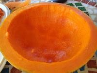 Gamberi alla crema di zucca e zafferano