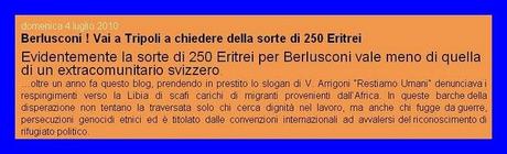 Berlusconi, non hai commentato il mio post !!!!  Ora il commento vallo a dare al commissario ai diritti umani del Consiglio d'Europa!