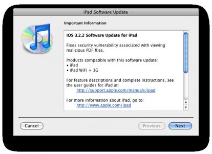 Apple: disponibile iOS 4.0.2 ed iPad Firmware 3.2.2 – Viene bloccato il Jailbreak [+Download]