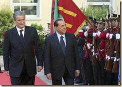 Sali Berisha e Silvio Berlusconi