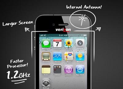 iPhone 4 Verizon con schermo più largo e antenna integrata?