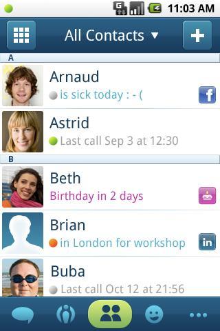 Screenshot of Phonebook 2.0