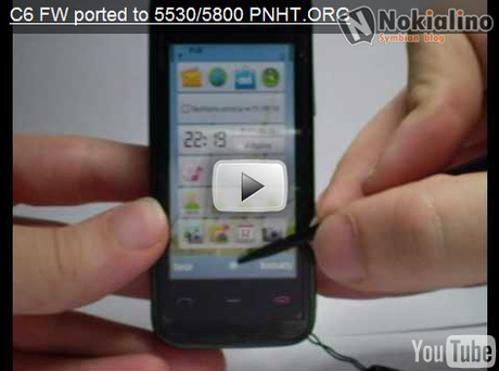 Il firmware del Nokia C6/N97 su 5800 e 5530