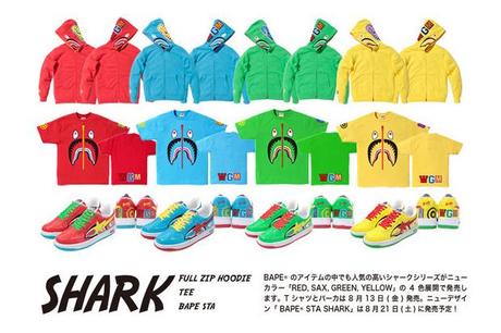 bape bathing ape shark collection A Bathing Ape 2010 Fall/Winter Shark Collection 