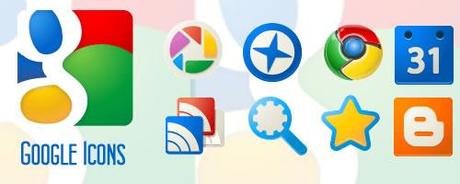 37 icone con tema le applicazioni Google