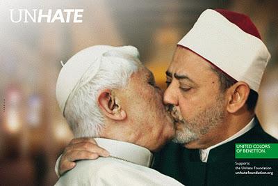 UNHATE, la campagna shock di Benetton