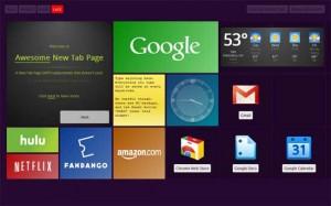 Personalizza Google Chrome con Awesome New Tab Page