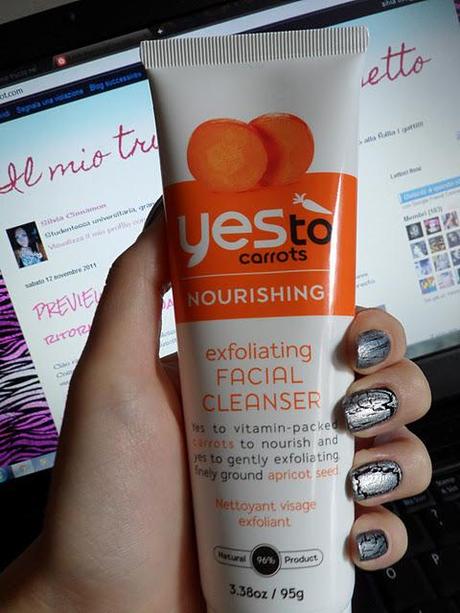 Review: Yes to Carrots exfoliating facial cleanser