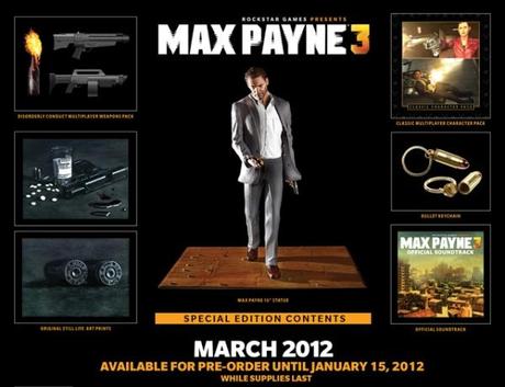 Max Payne 3, Rockstar Games annuncia la Special Edition