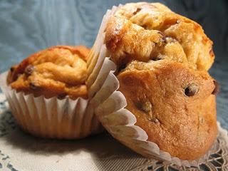 Muffin con gocce di cioccolato e ..cookies