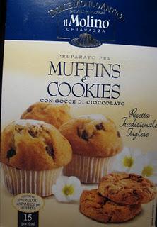 Muffin con gocce di cioccolato e ..cookies
