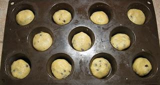 Muffin con gocce di cioccolato e ..cookies