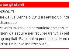 Chiusura Splinder, consigli trasferirsi nuova piattaforma