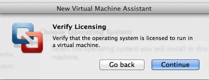 Vmware licensing verification box