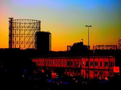 Tramonto al Gazometro