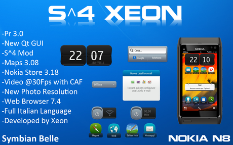Disponibile Custom Firmware Xeon S^4 v1.6 per Nokia N8