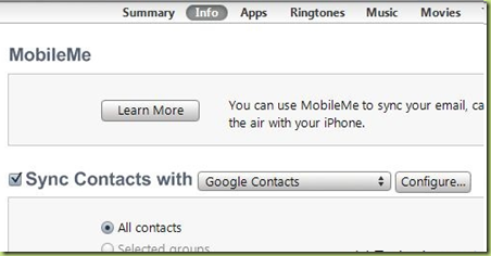 image19 Copiare i contatti da IPhone a telefono ANdroid