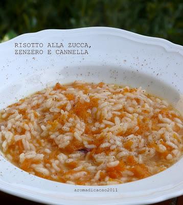 Un classico a modo mio: Risotto alla zucca un po' speziato