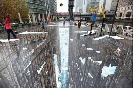 3D Street Art Painting da record per Reebok