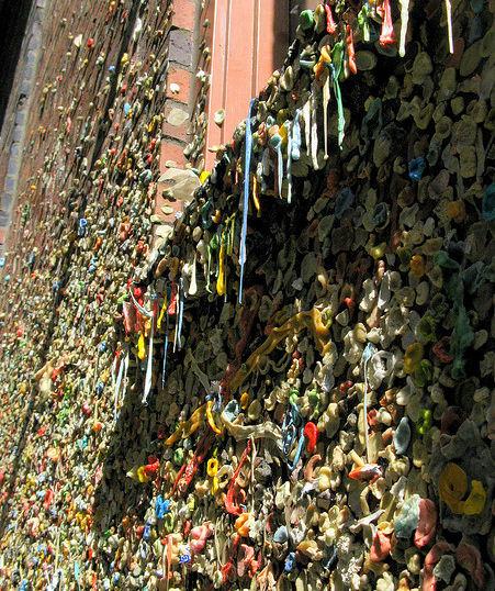 Seattle, un muro di chewing gum