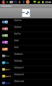 TV su Android: ora si può con TvItaliane
